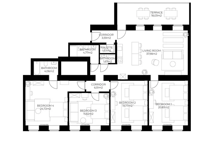 Modern And Spacious At Millennium - 6 Min To Metro アパート *